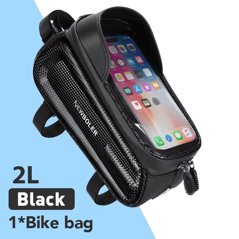 Bicycle Bag Waterproof Touch Screen Cycling Bag Top Front Tube Frame MTB Road Bike Bag Phone Case Bike Accessories