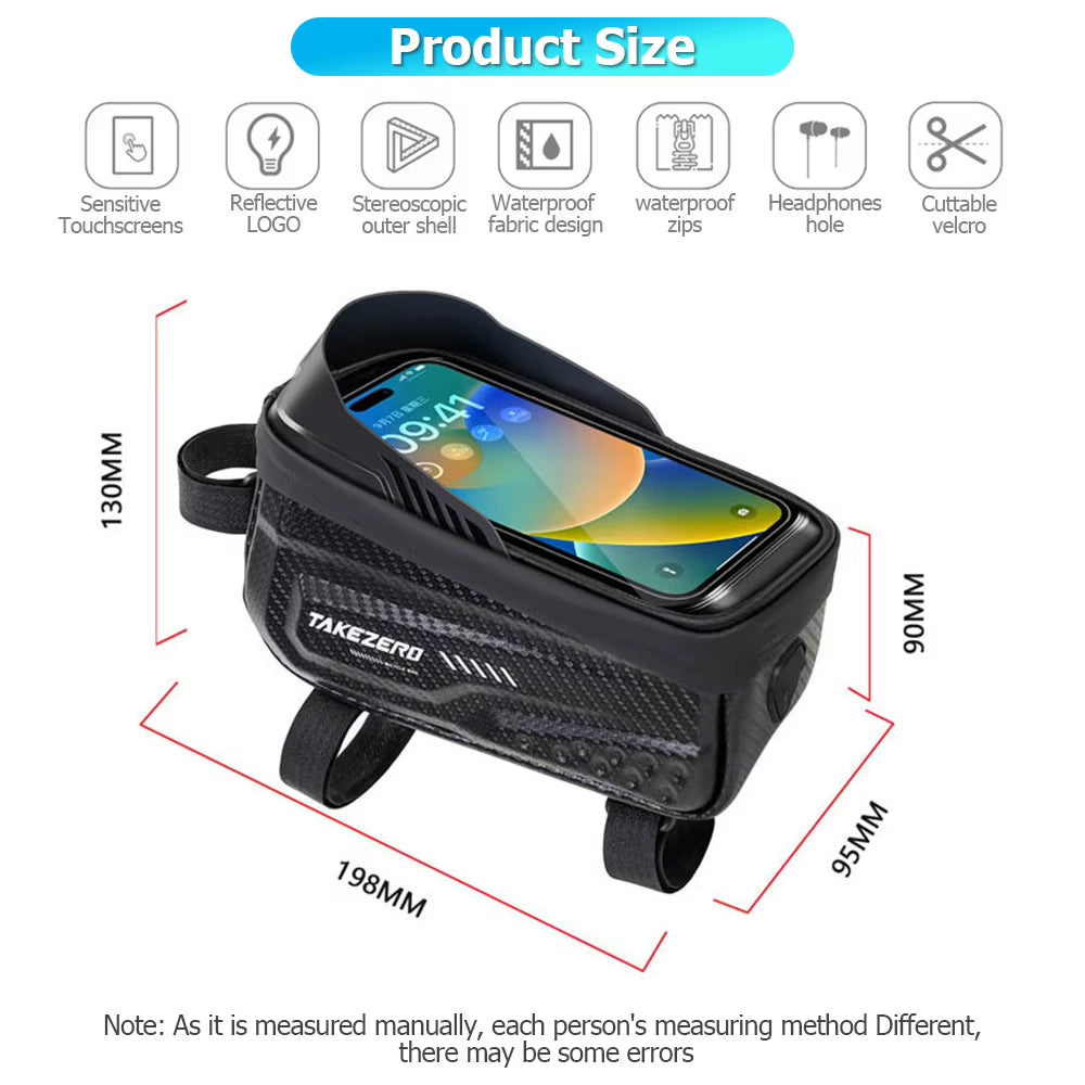 Bicycle Bag Waterproof Touch Screen Cycling Bag Top Front Tube Frame MTB Road Bike Bag Phone Case Bike Accessories