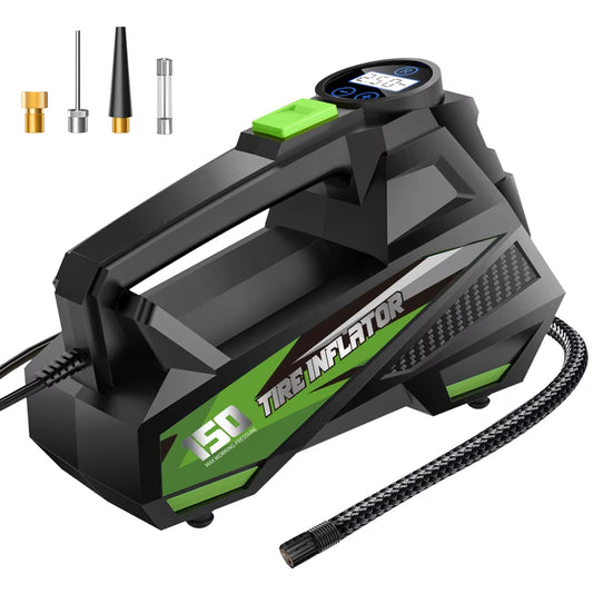 Car Air Pump Air Compressor 12V 150Psi Electric Wireless Portable Tire Inflator Pump for Motorcycle Bicycle Car Tyre Ball