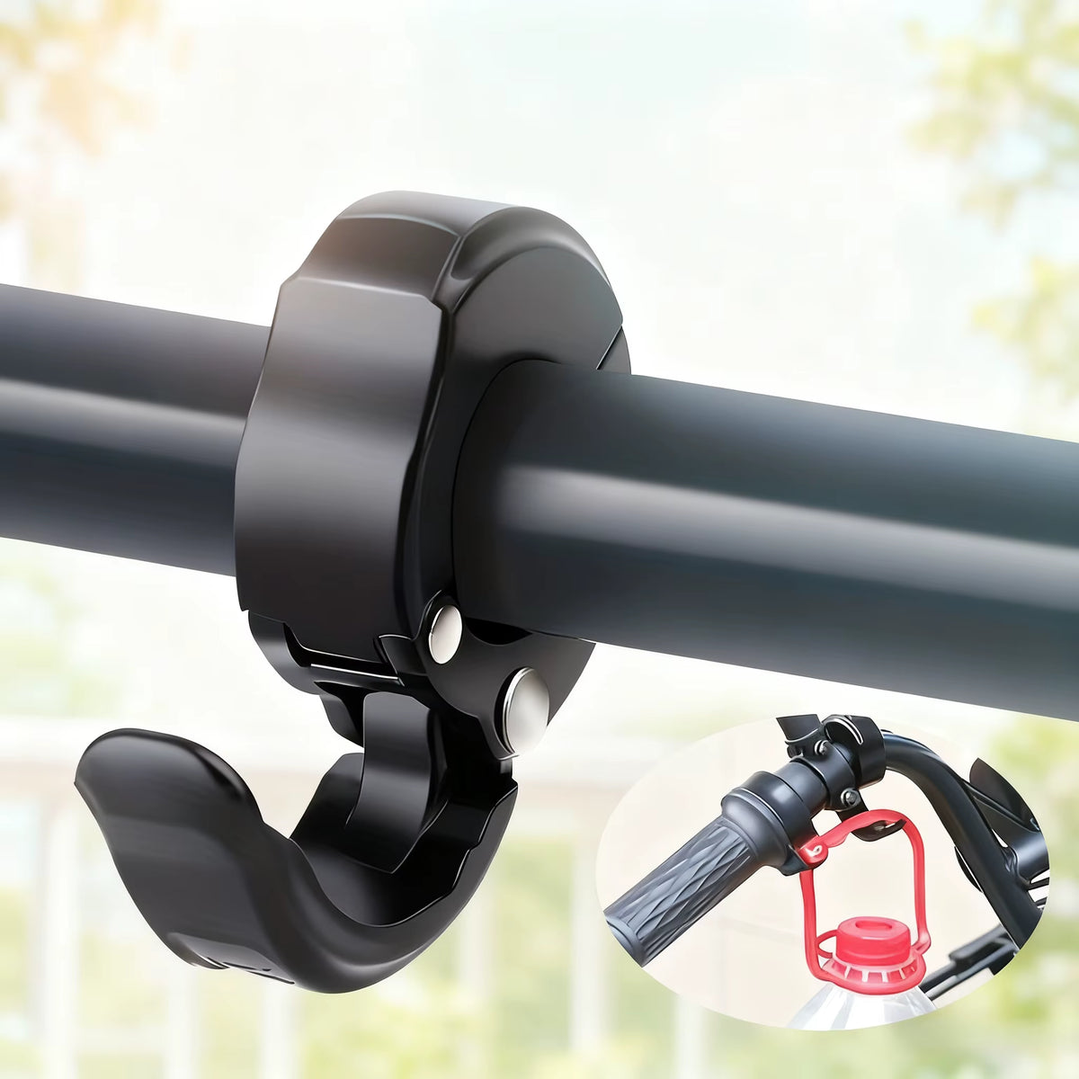Multifunctional Bicycle Universal Hook, Universal Front-Mounted Hook for Electric Vehicles, Convenient Hook for Cycling Helmets and Shopping Bags, No-Drill Handlebar Hook for Mountain Bikes, Multifunctional Cycling Accessories, Electric Scooter Hook