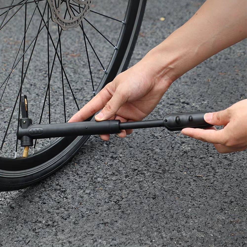 100PSI Hand Tire Air Inflator Non-Slip Grip Portable Bicycle Pump with Bracket Lightweight Tire Inflator for MTB Road Bike