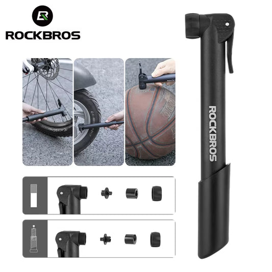 Bike Pump 80PSI Schrader Presta Valve Bicyle Pump MTB Road Mini Portable Air Inflator Nylon Cycling Pump Accessories