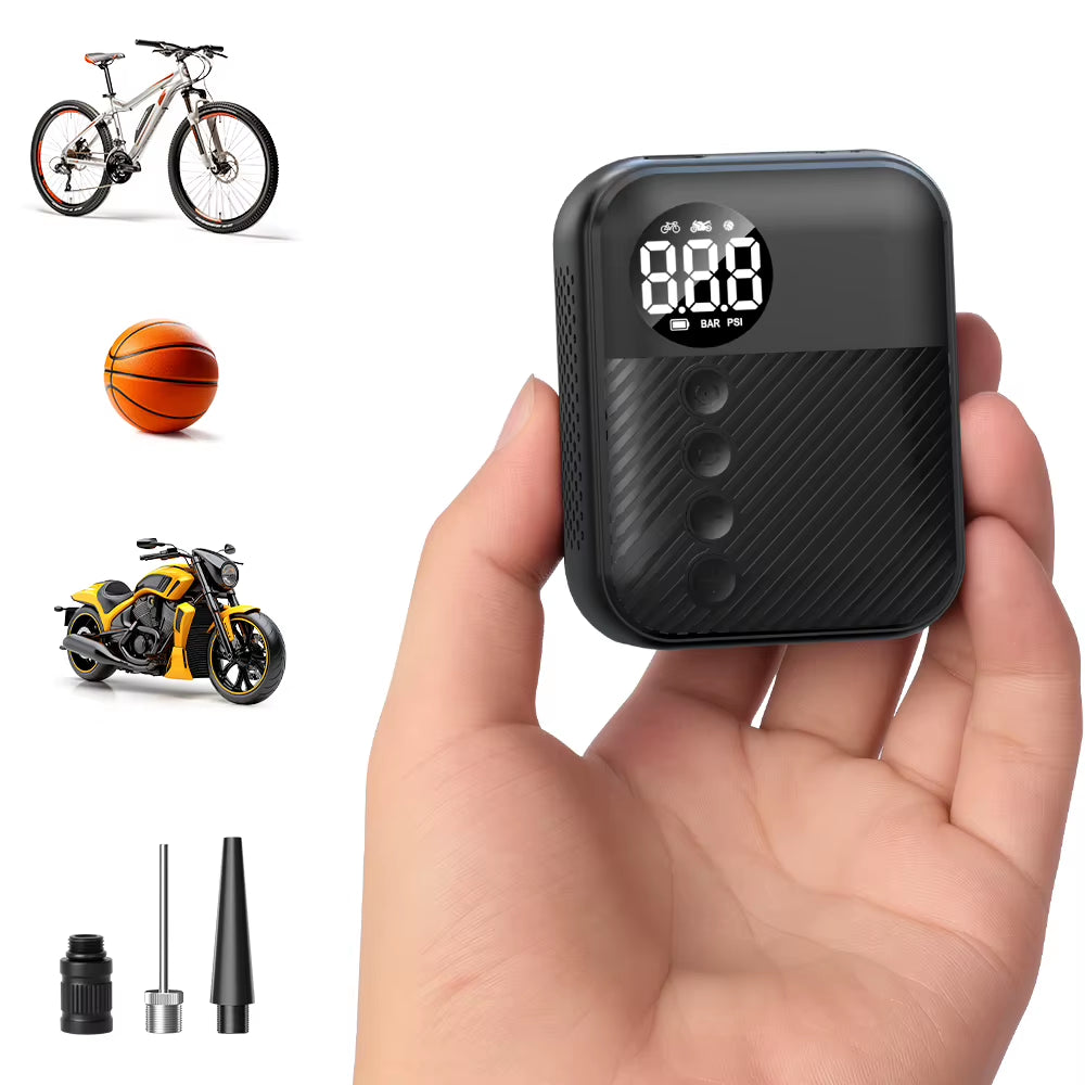 Car Exquisite Portable Mini Inflatable Treasure Suitable for Mountain Road Bicycle Motorcycle Car Inflator