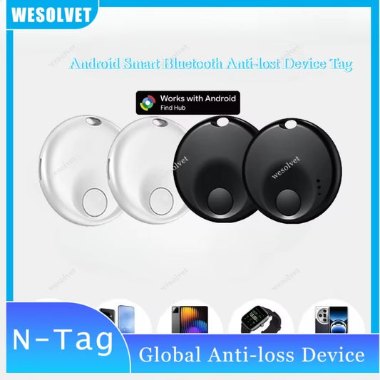 Android Smart Tracker Tag for Google'S Find Hub Anti-Loss Locator for Xiaomi Cars Positioning Sound Fast Finding Bike Bag Tags