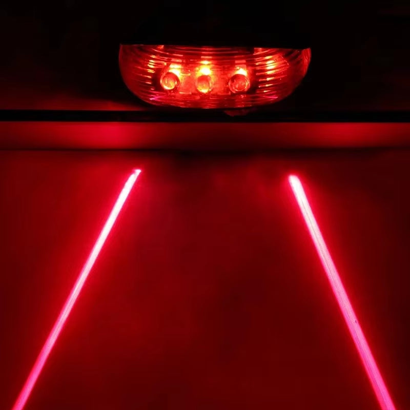 Fietsachterlicht met 5 LED's en 2 lasers – foto 1