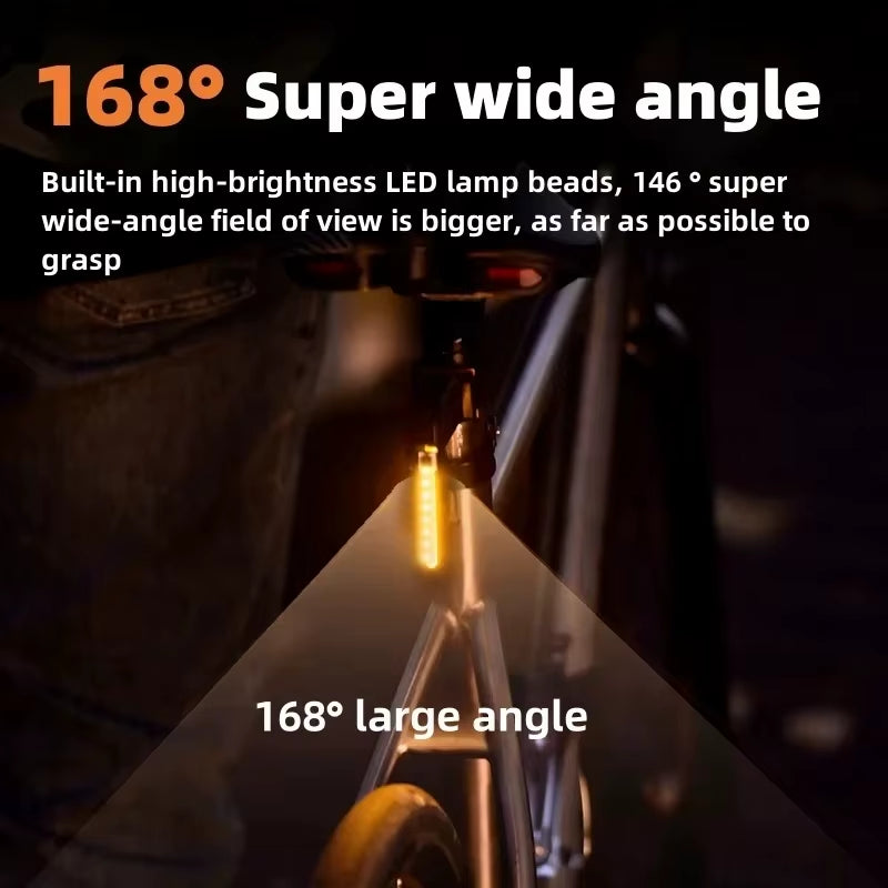 Bike Tail Light LED Rear Lamp Warning Light Waterproof Bicycle Lights USB Rechargeable Cycling MTB Road Bike Rear Flashlight