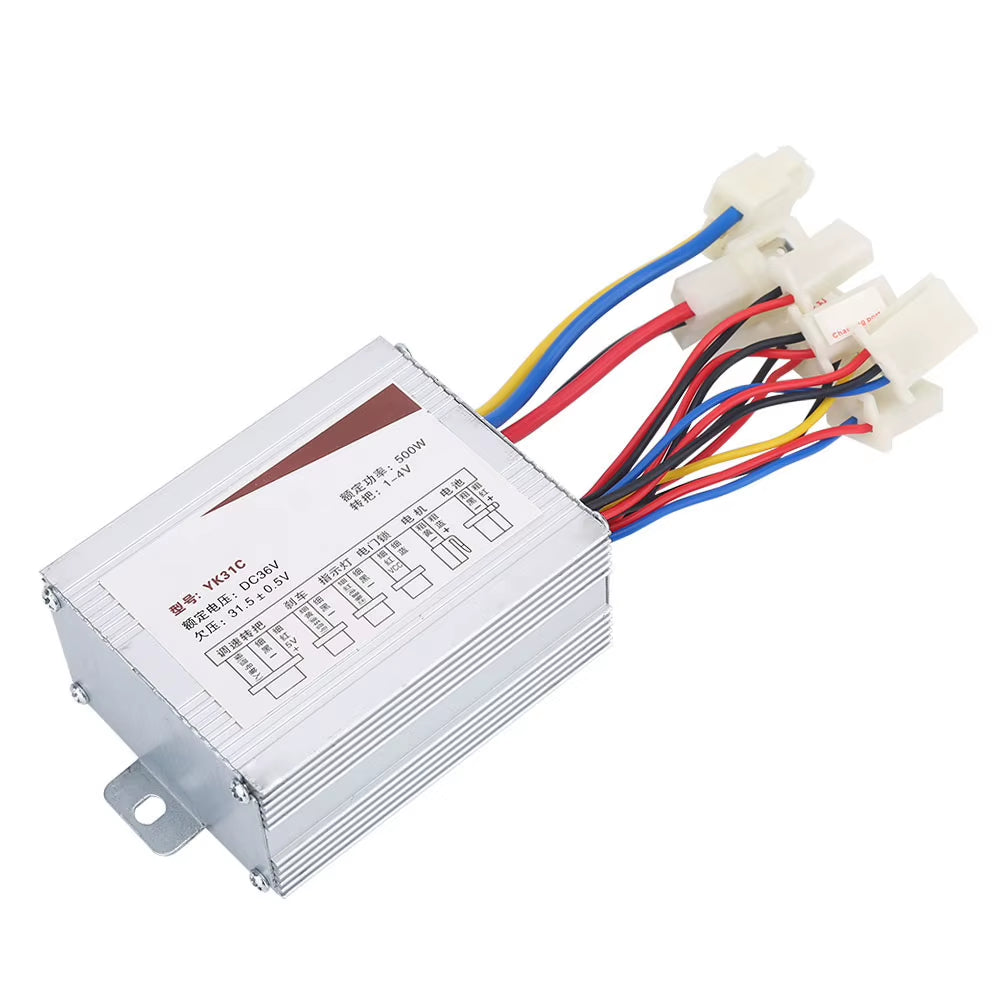 36V 500W Electric Bike Brushed Controller Electric Bike Motor Controller Box Upgrade Accessory