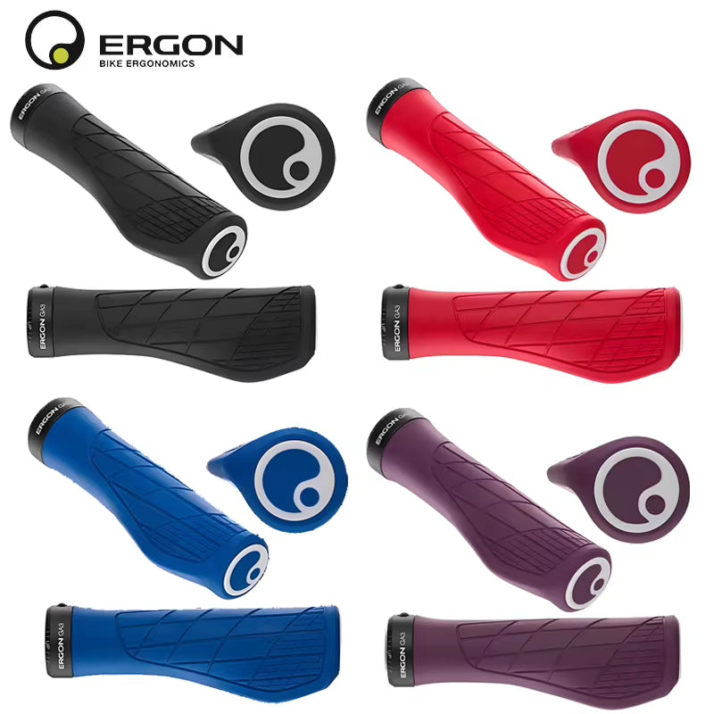 Ergon GA3 L Size Ergonomic All-Mountain Bike Grips Comfort & Wrist Support for MTB Non-Slip Mountain Road Bike Handle Accessorie