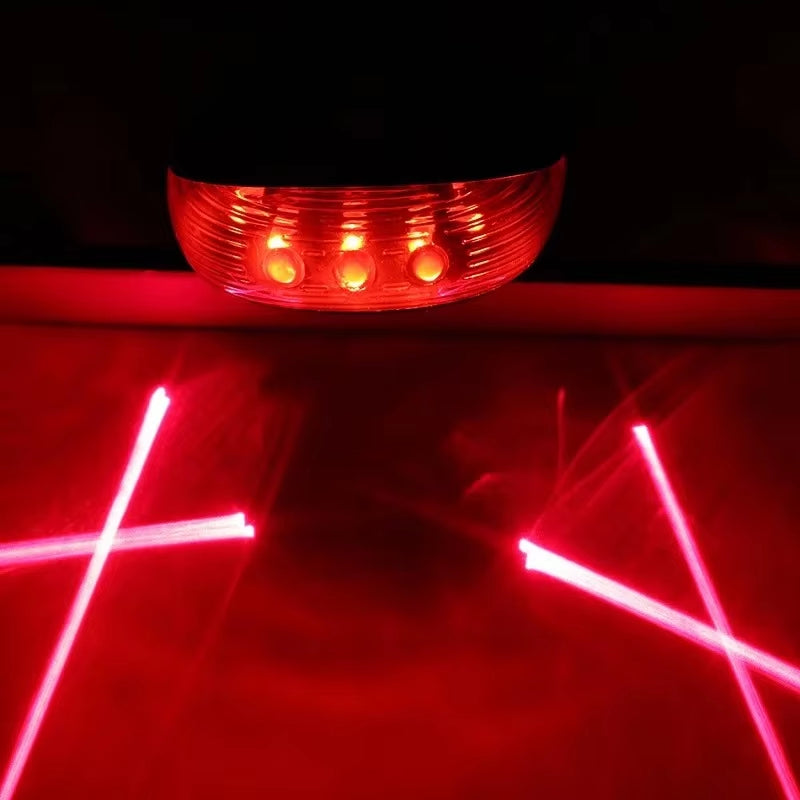 Fietsachterlicht met 5 LED's en 2 lasers – foto 9