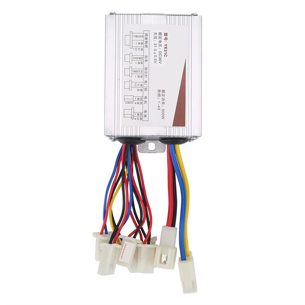 36V 500W Electric Bike Brushed Controller Electric Bike Motor Controller Box Upgrade Accessory