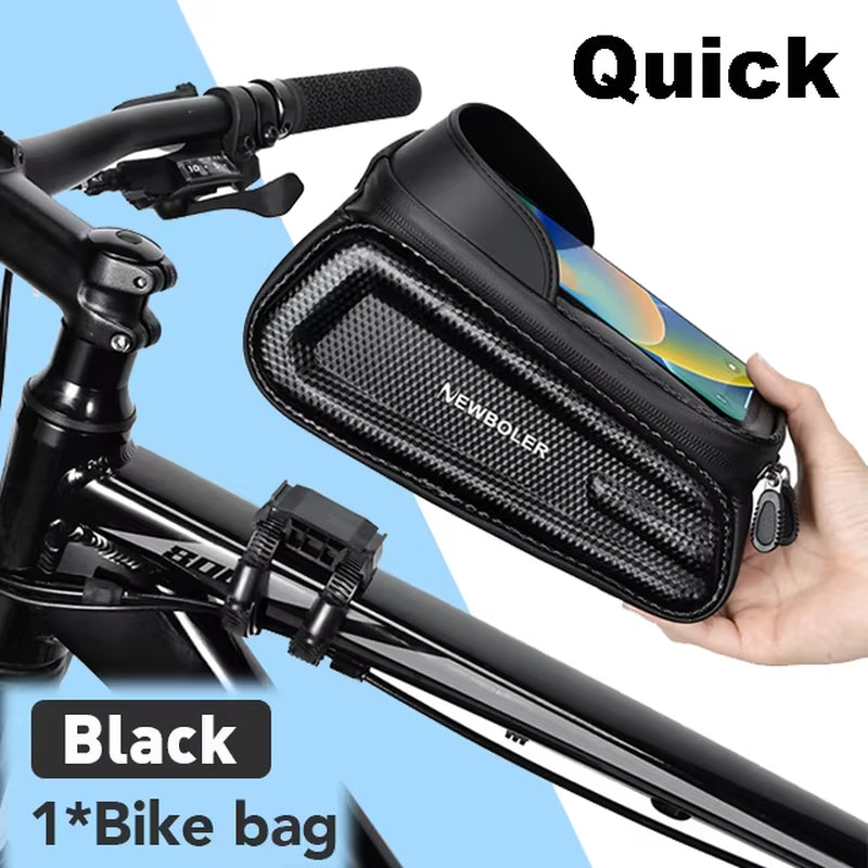 Bicycle Bag Waterproof Touch Screen Cycling Bag Top Front Tube Frame MTB Road Bike Bag Phone Case Bike Accessories