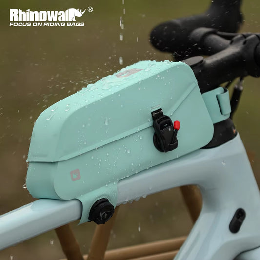 Bicycle Waterproof Bag Cycling Top Front Tube Frame Bag Magnetic Closure and Knob Locking System for MTB Road Bike