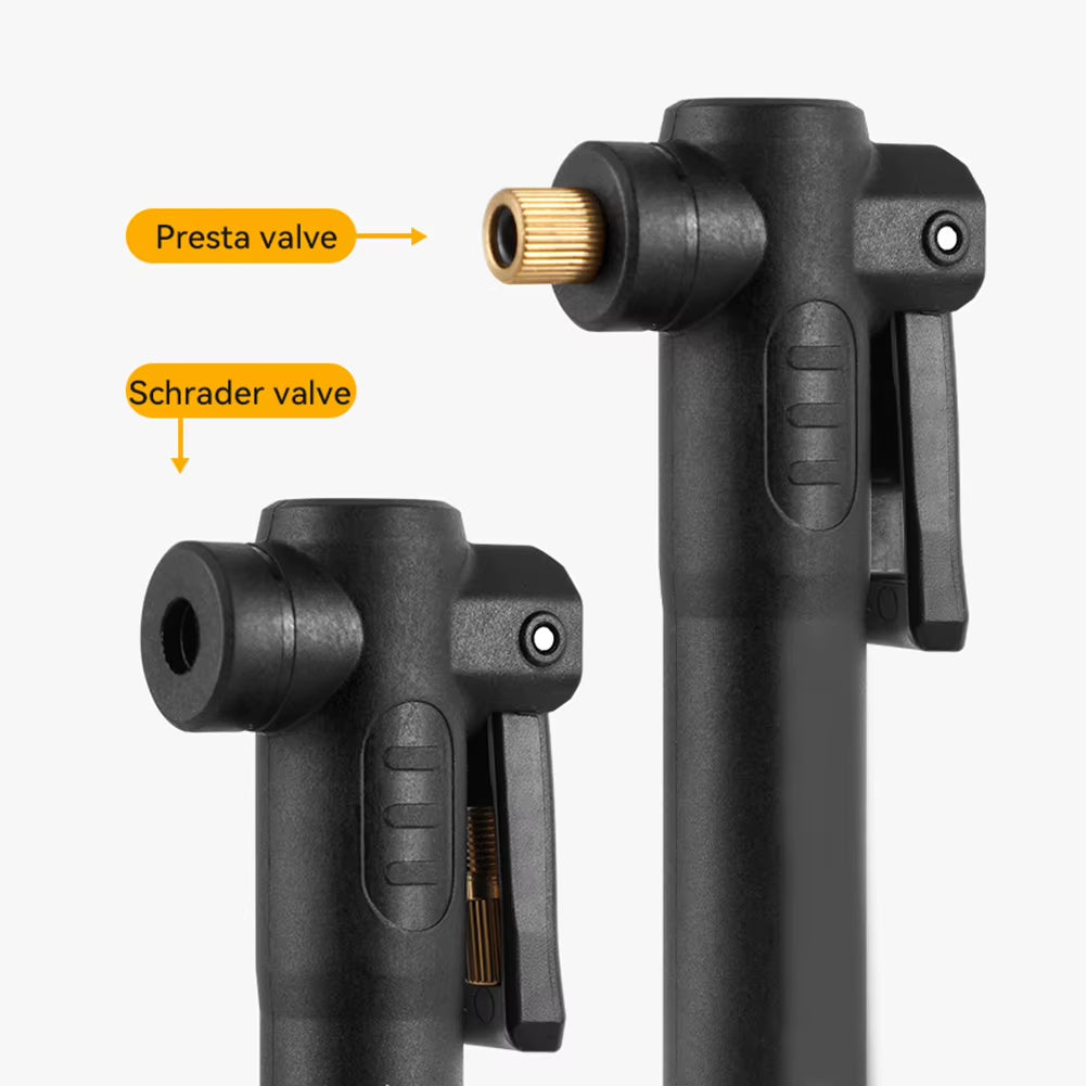 100PSI Hand Tire Air Inflator Non-Slip Grip Portable Bicycle Pump with Bracket Lightweight Tire Inflator for MTB Road Bike