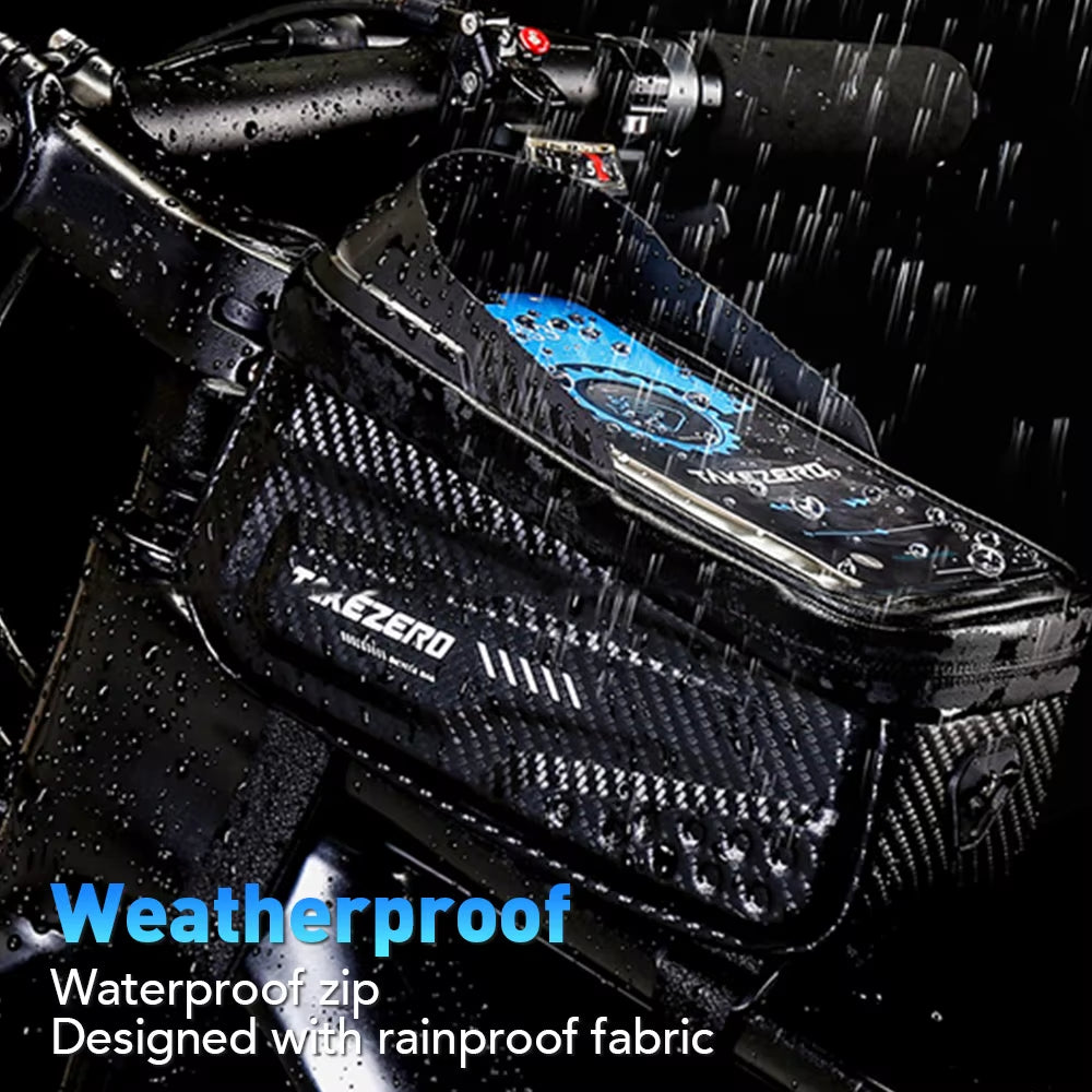 Bicycle Bag Waterproof Touch Screen Cycling Bag Top Front Tube Frame MTB Road Bike Bag Phone Case Bike Accessories