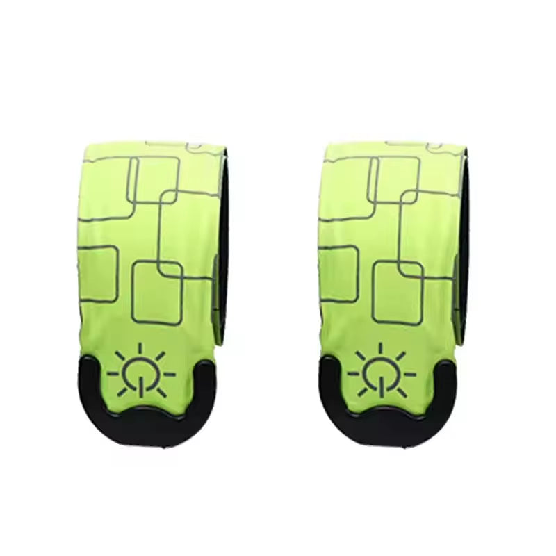 Outdoor Night Running Armband USB Rechargeable LED Light Sports Safety Belt Arm Leg Warning Wristband Cycling Bike Bicycle Light