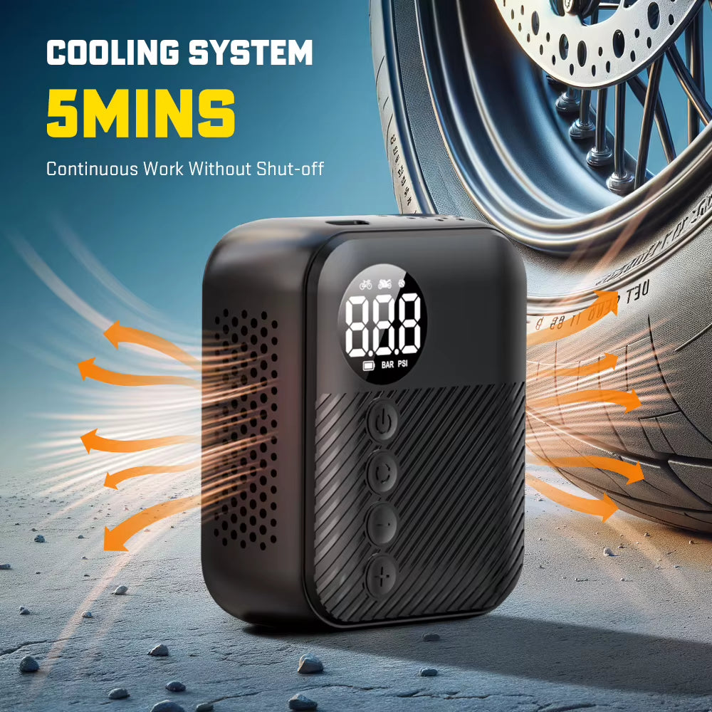 Car Exquisite Portable Mini Inflatable Treasure Suitable for Mountain Road Bicycle Motorcycle Car Inflator