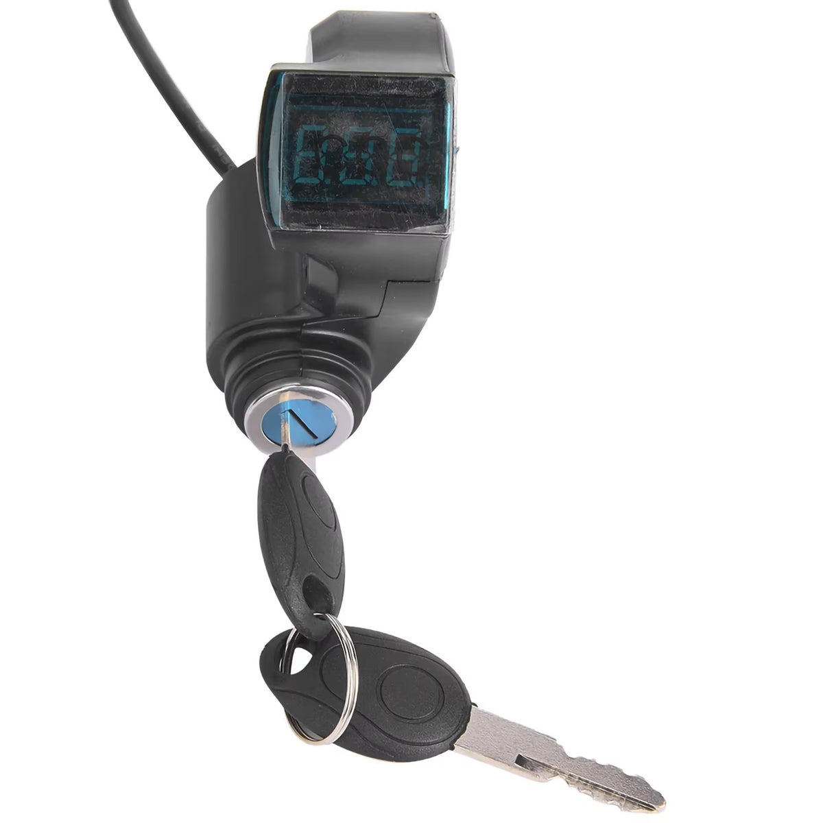 E-Bike Throttle Digital Battery Voltage Display Switch Power with Key Lock E-Bike Voltage Display E-Bike Battery Display