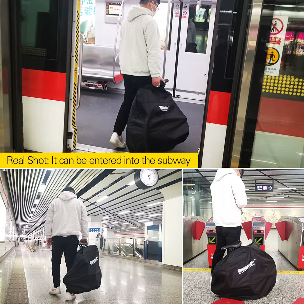 16-22 Inch Bike Cover Rainproof Lightweight Folding Bike Storage Bag Portable Bicycle Carry Bag Bicycle Accessory