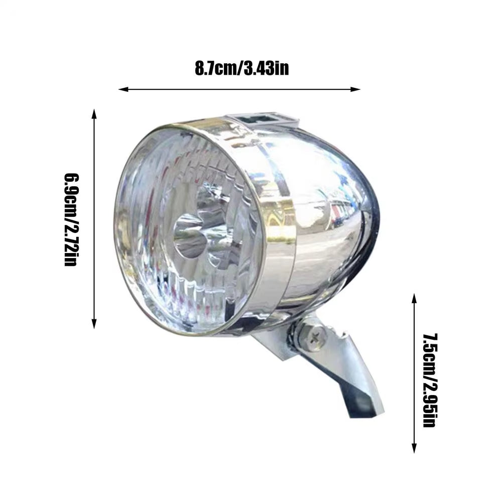 Bikes Front Light 3 Led Bulbs Front Lighting Riding Equipment Rechargeable Bikes Lights for Riding at Night Retro Classic Bikes