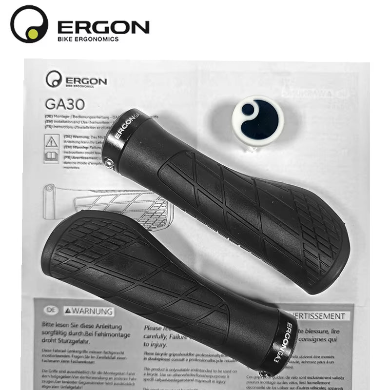 Ergon GA3 L Size Ergonomic All-Mountain Bike Grips Comfort & Wrist Support for MTB Non-Slip Mountain Road Bike Handle Accessorie