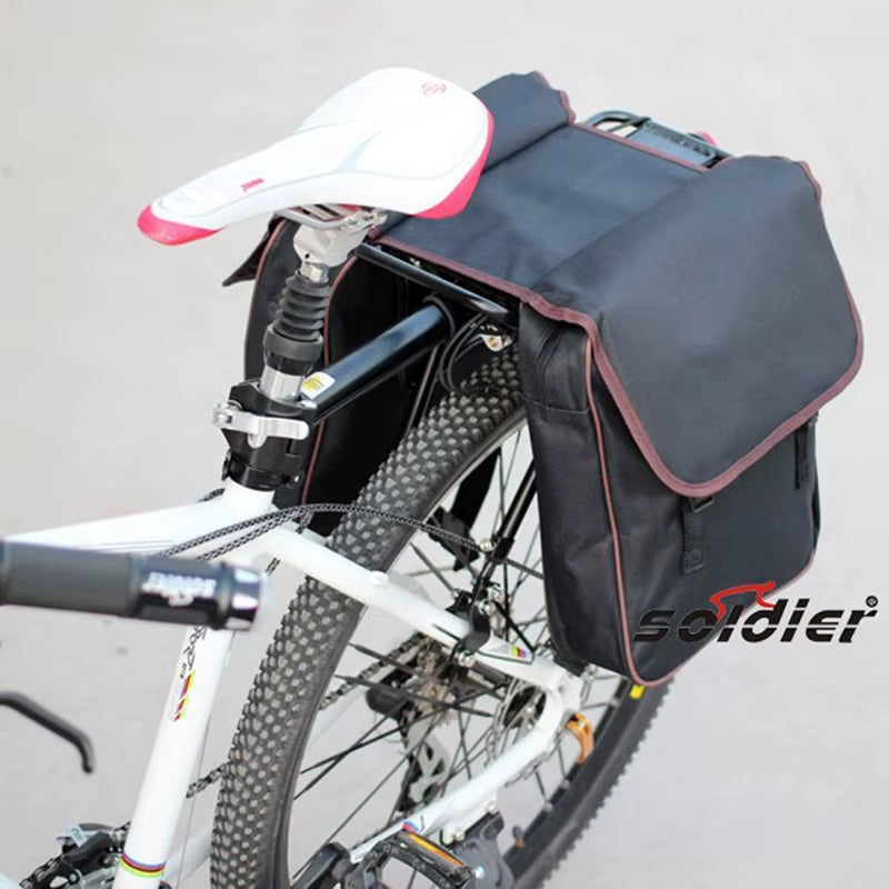 Double Side Travel Bike Trunk Bag Bicycles Large Capacity Waterproof Bikes Black Tail Bags Rear Shelf Bags Cycling Equipment
