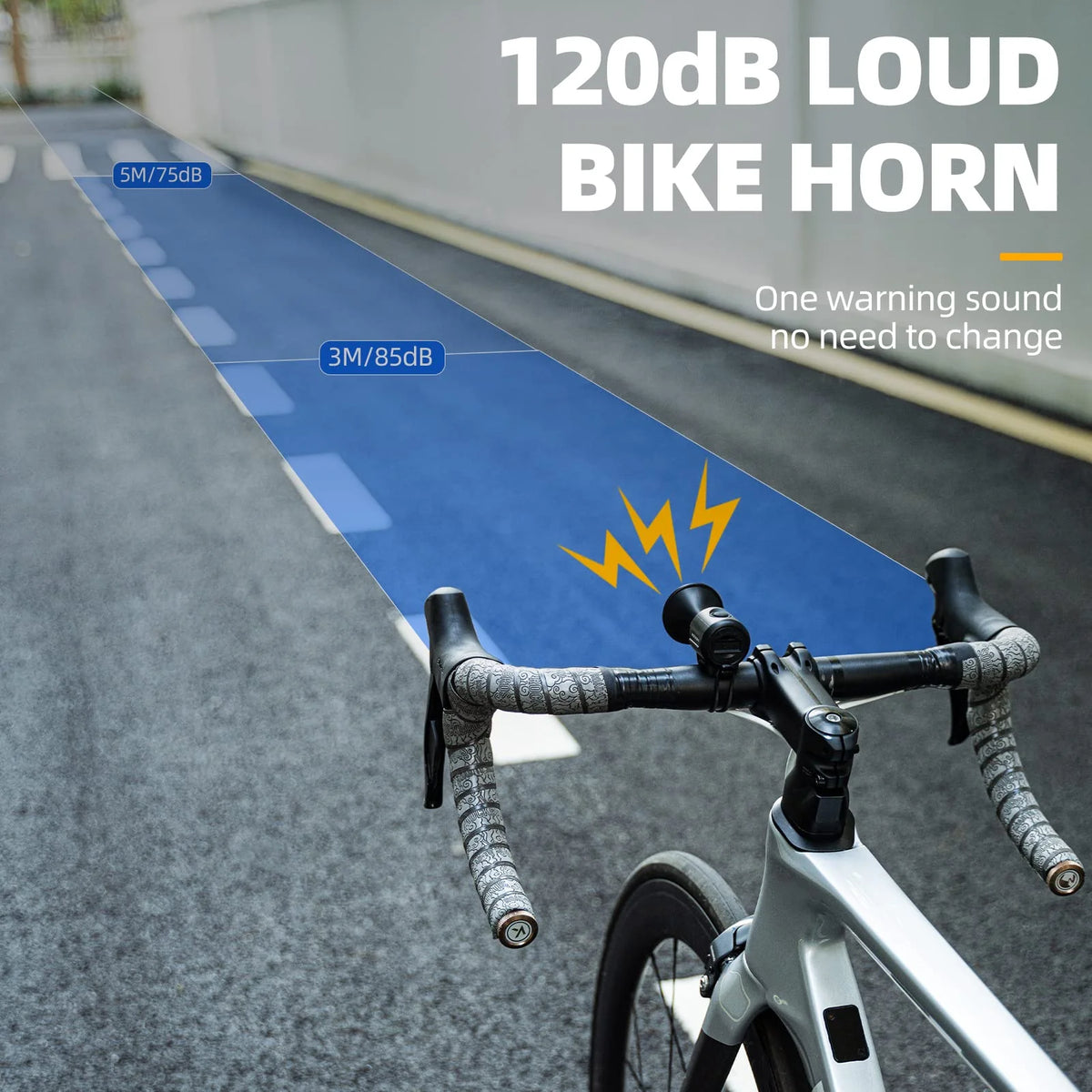 Bike Bell Electric Bike Horn Waterproof 120Db