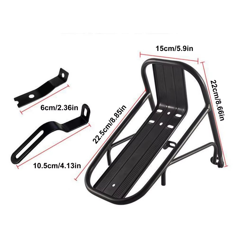 Cycle Front Luggage Racks, Stable Fixing Bracket for Mountain Bikes and Road Bikes