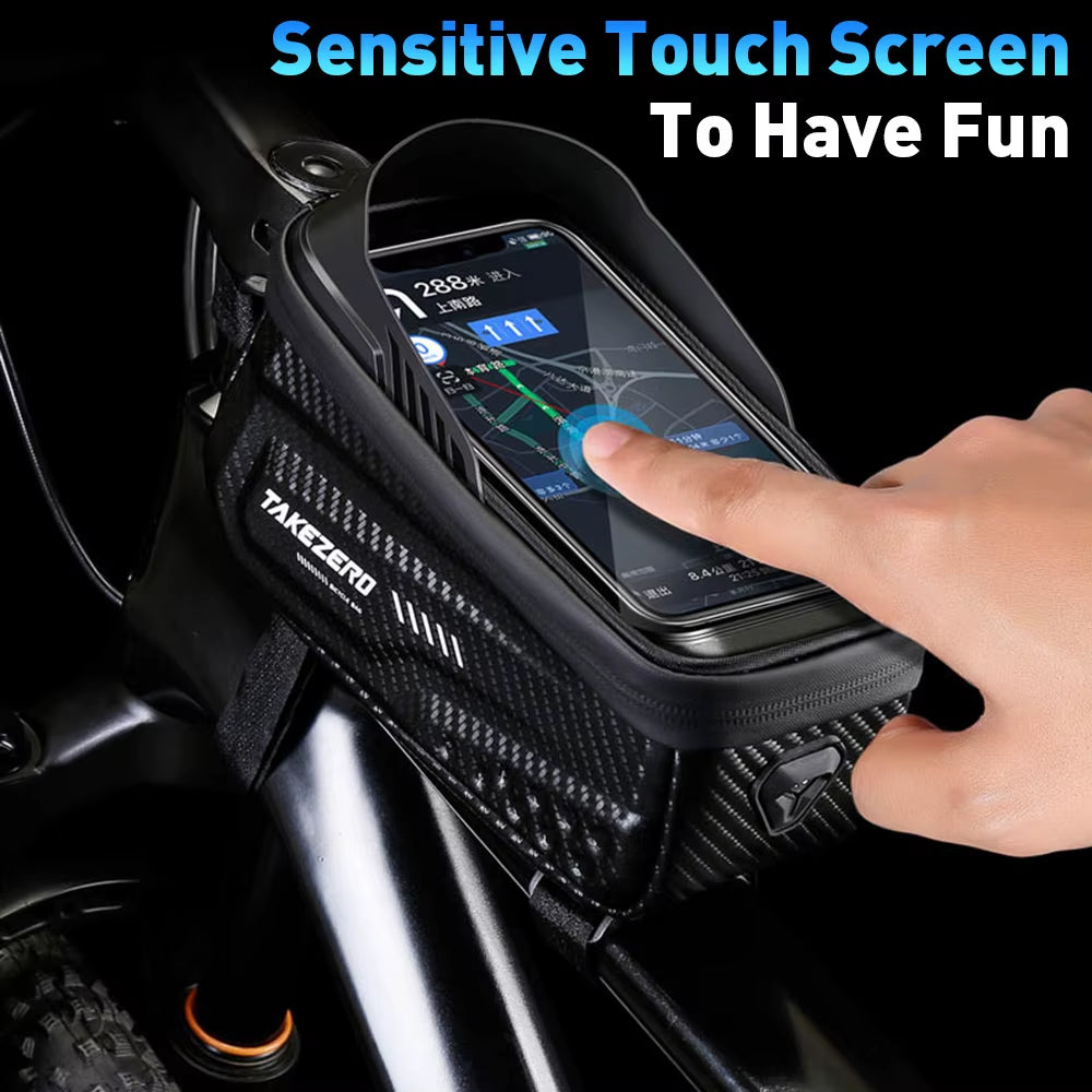 Bicycle Bag Waterproof Touch Screen Cycling Bag Top Front Tube Frame MTB Road Bike Bag Phone Case Bike Accessories