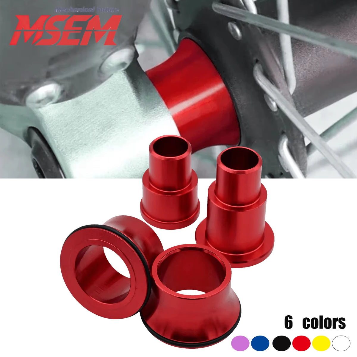 Electric Bike CNC Front Rear Wheel Axle Hub Spacer for Segway X160 X260 for Sur Ron Light Bee X & Light Bee S Universal