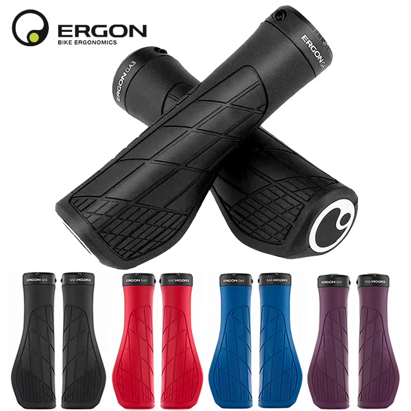 Ergon GA3 L Size Ergonomic All-Mountain Bike Grips Comfort & Wrist Support for MTB Non-Slip Mountain Road Bike Handle Accessorie