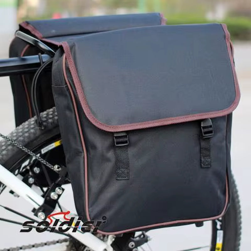 Double Side Travel Bike Trunk Bag Bicycles Large Capacity Waterproof Bikes Black Tail Bags Rear Shelf Bags Cycling Equipment