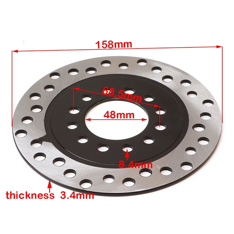 1Pc Disc Brake Rotor 160Mm for Electric Bike Scooter Electric Bike Moped GY6 Scooter DR20 Bicycle Accessories Thickened Rotor