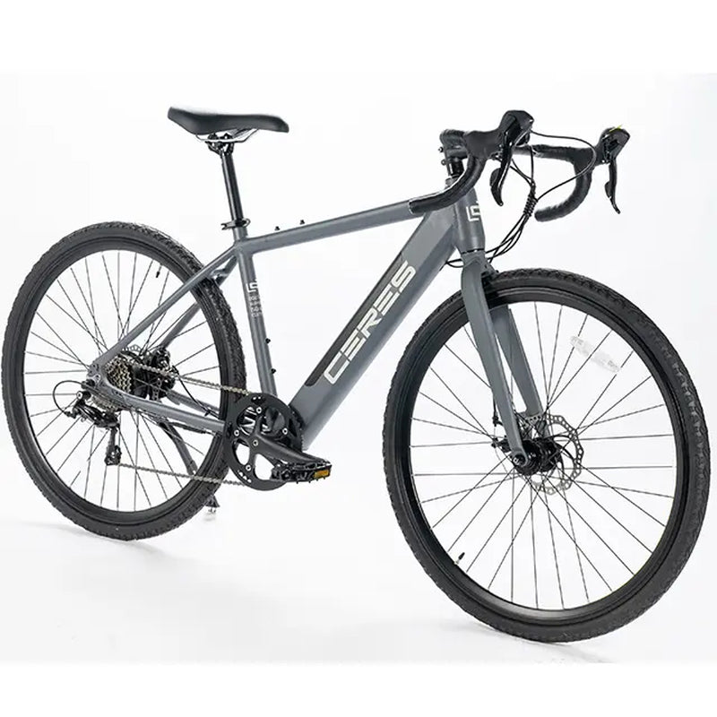 Ceres Egravel 700C Alloy Ebike with Durable Frame & Reliable Components - 9-Speed, 36V 250W Motor, 55+ Miles Range, ISO 4210/EN 15194/UL 2849 Certified