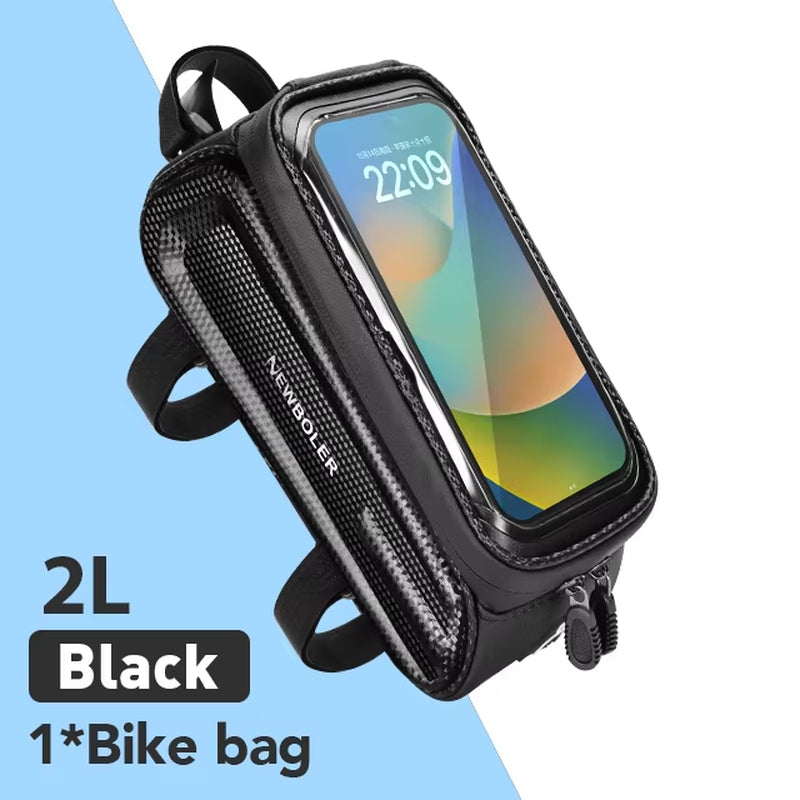 Bicycle Bag Waterproof Touch Screen Cycling Bag Top Front Tube Frame MTB Road Bike Bag Phone Case Bike Accessories