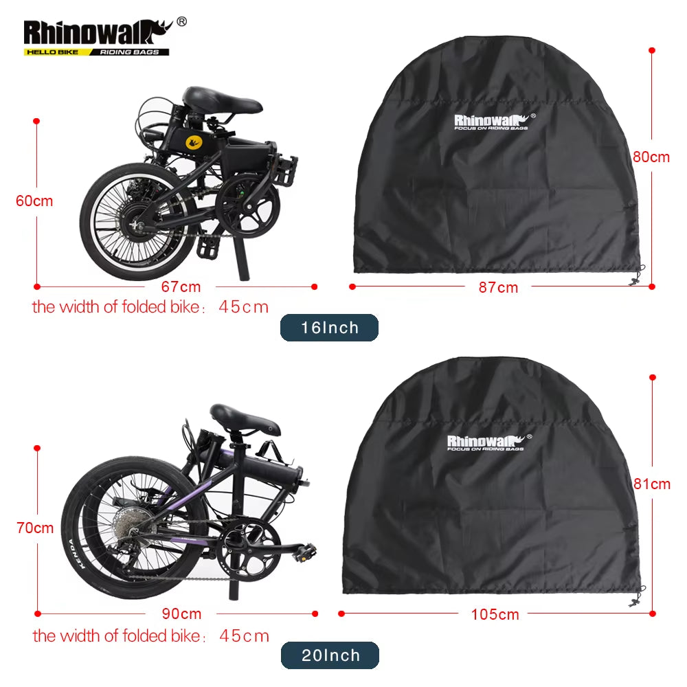 16-22 Inch Bike Cover Rainproof Lightweight Folding Bike Storage Bag Portable Bicycle Carry Bag Bicycle Accessory