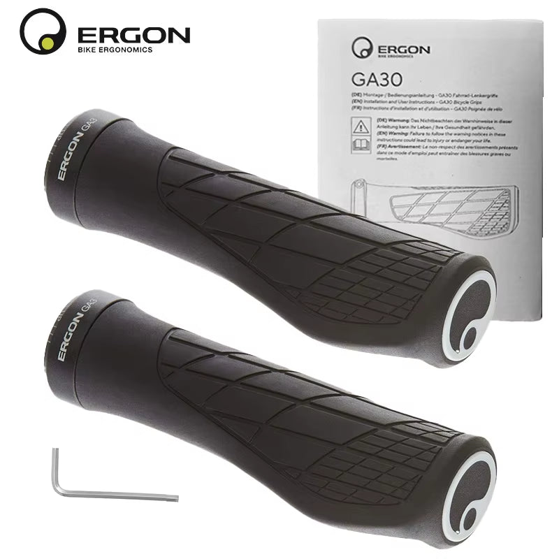 Ergon GA3 L Size Ergonomic All-Mountain Bike Grips Comfort & Wrist Support for MTB Non-Slip Mountain Road Bike Handle Accessorie