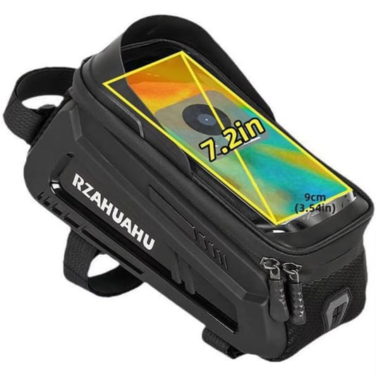 Bike Phone Mount Bag Bike Front Frame Handlebar Bag Waterproof Bike Phone Holder Case Bicycle Accessories Pouch Sensitive Touch
