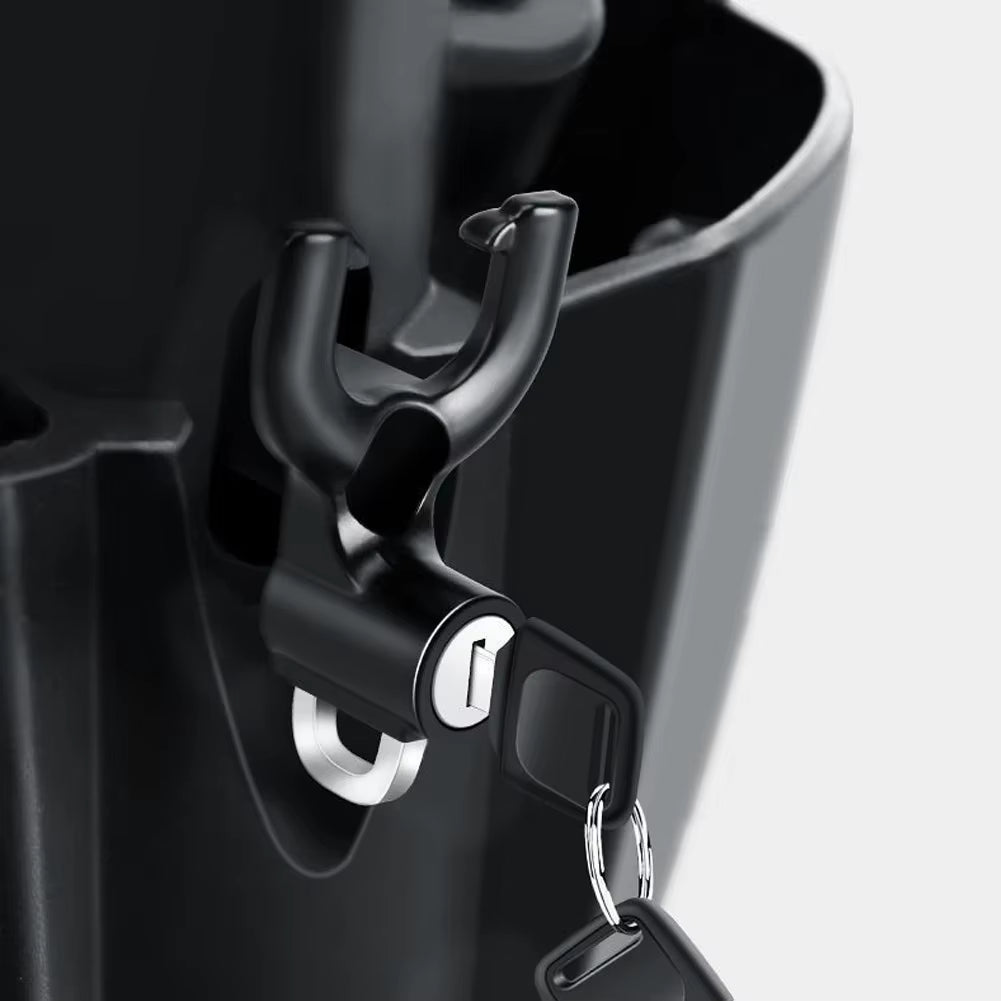 Universal Metal Motorcycle Helmet Lock Bike Handlebar Helmet Anti-Theft Safety Lock Accessories Wih Hooks and Two Keys
