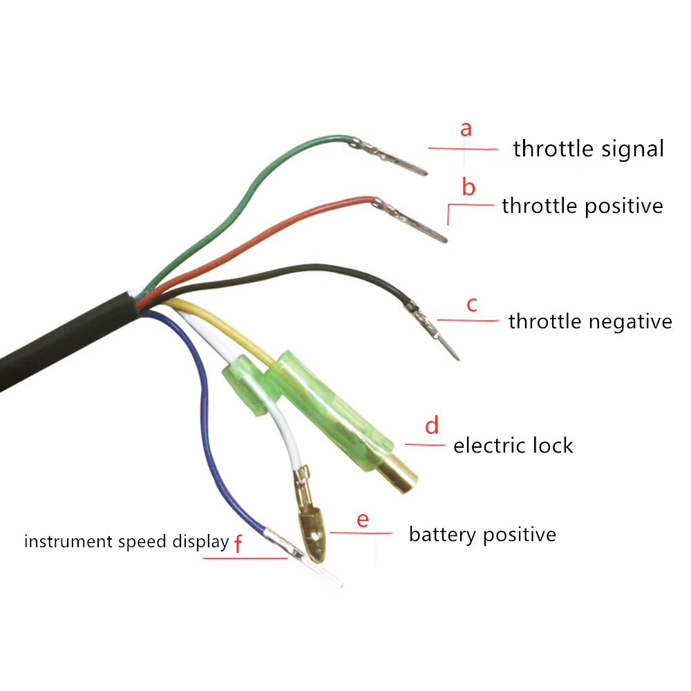 Electric Bike Twist Throttle 36V 48V Grip Speed Display for All Electric Bike/Scooter Brushless Controller