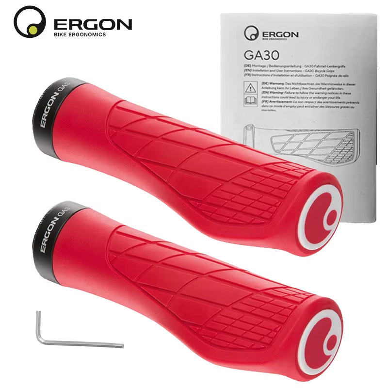 Ergon GA3 L Size Ergonomic All-Mountain Bike Grips Comfort & Wrist Support for MTB Non-Slip Mountain Road Bike Handle Accessorie
