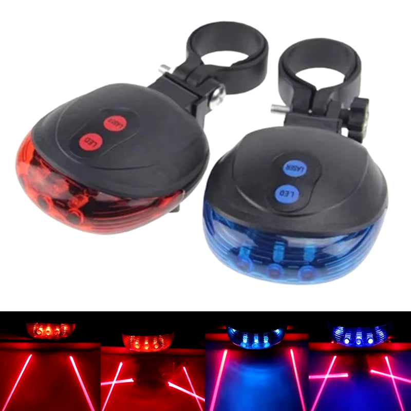 Fietsachterlicht met 5 LED's en 2 lasers – foto 3