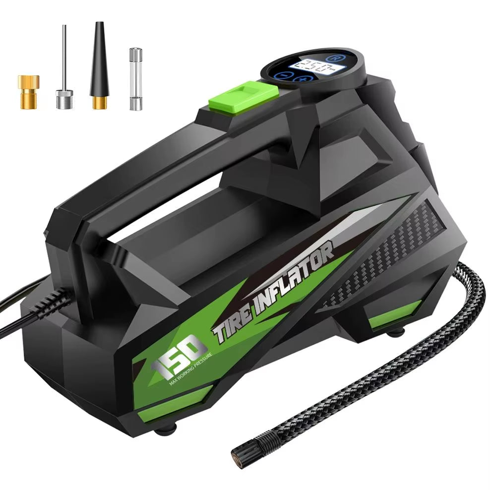 Car Air Pump Air Compressor 12V 150Psi Electric Wireless Portable Tire Inflator Pump for Motorcycle Bicycle Car Tyre Ball