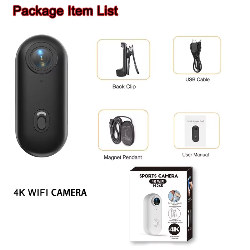 4K FHD 1080P Outdoor Sports Camera in Helmet Motorcycle Bike Sport Mini Filming Bicycle Action Body Cam and Video Recording