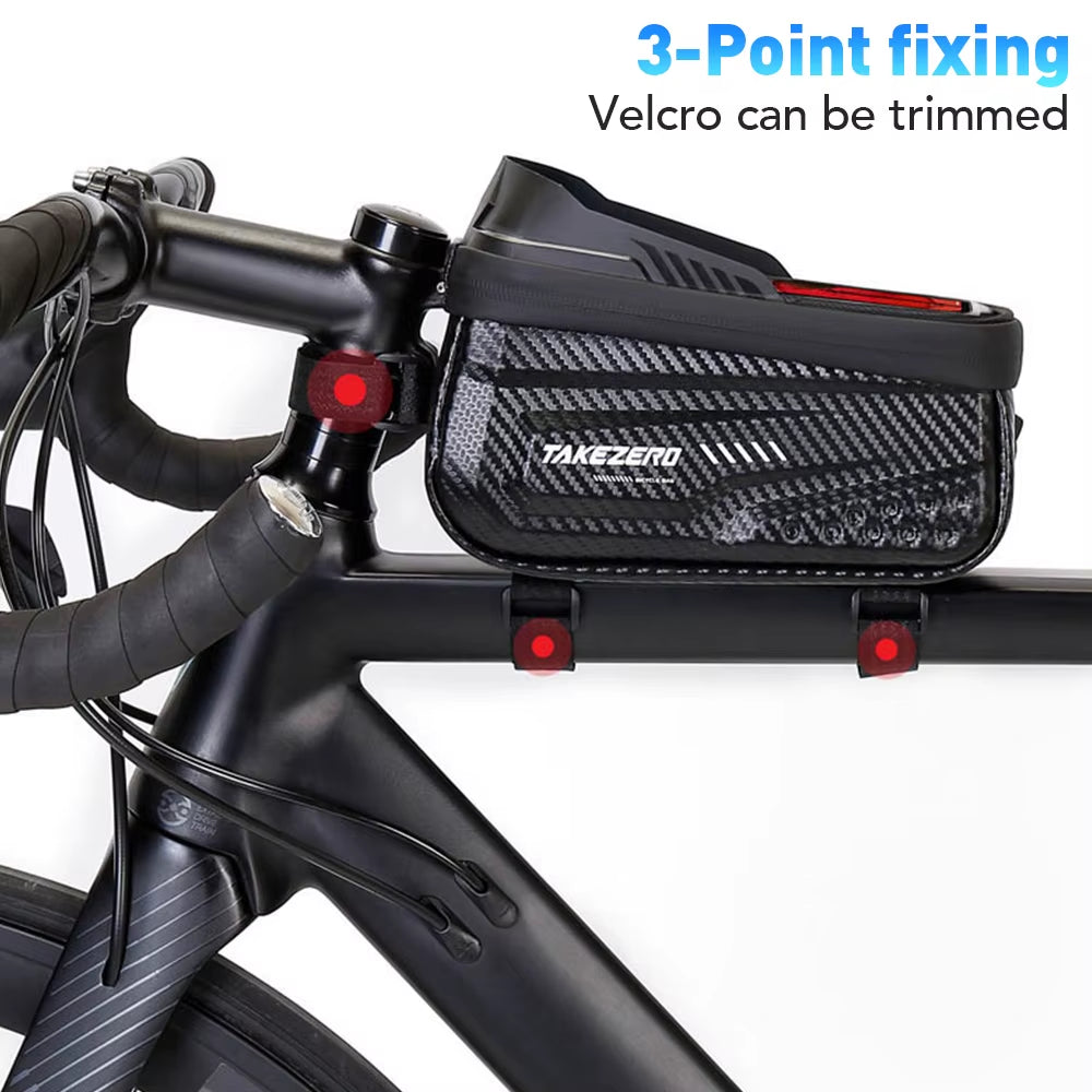 Bicycle Bag Waterproof Touch Screen Cycling Bag Top Front Tube Frame MTB Road Bike Bag Phone Case Bike Accessories