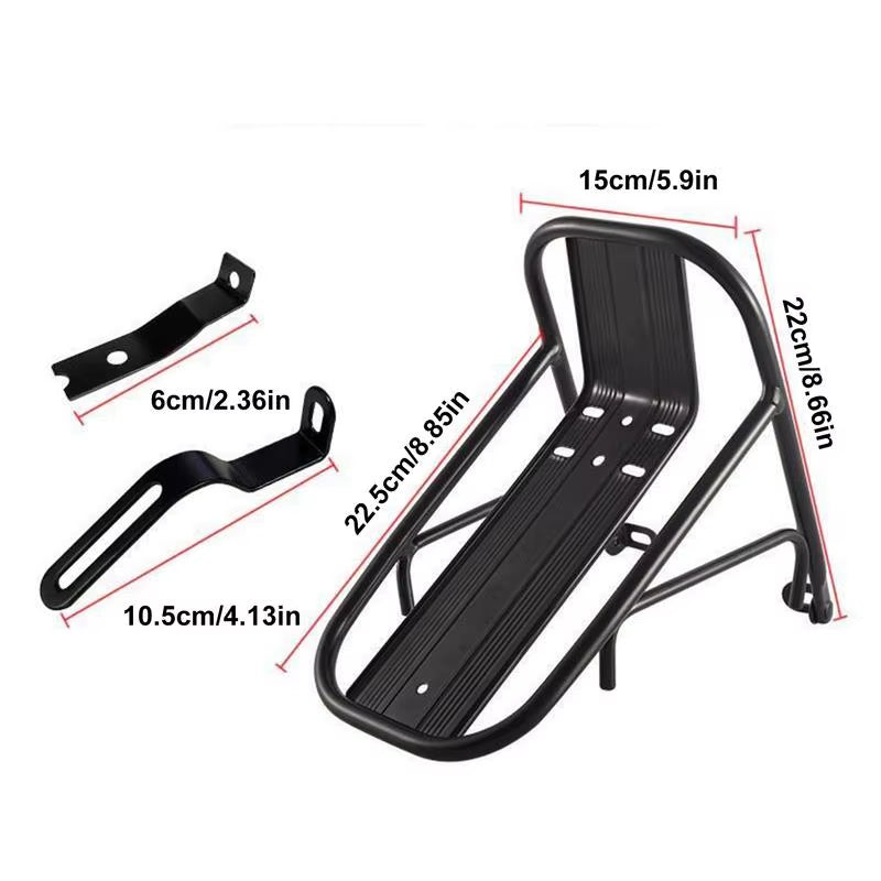 Cycle Front Luggage Racks, Stable Fixing Bracket for Mountain Bikes and Road Bikes