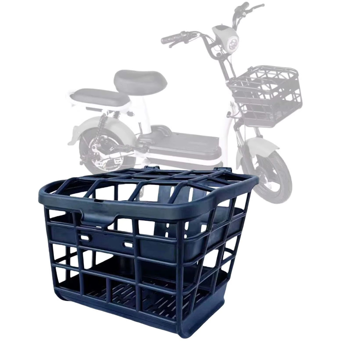 Bike Front Basket Easy Installation with Lid Dogs Carrier Bicycle Storage Basket for Outdoor Mountain Bike Sports Cycling Travel